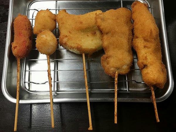 いただいた串カツ