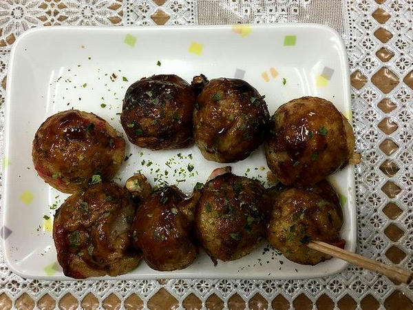いただいたたこ焼き