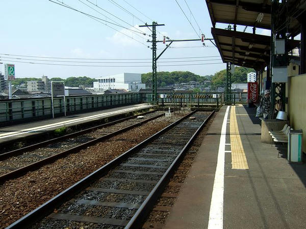 筑豊電鉄筑豊直方駅の構内(2)