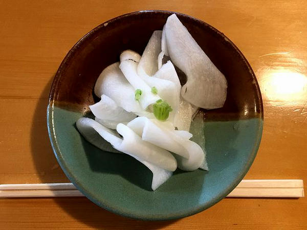 大根の甘酢漬け サービス
