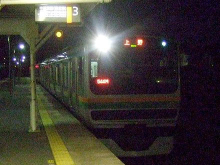 某駅に入線する544M