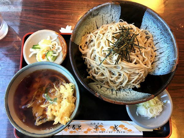 浸しかき揚げ（つけ麺）（あたたかい そば） 710円 ＋ 大盛り 100円