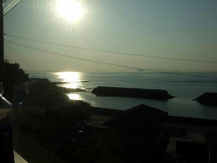 夕暮れの瀬戸内海を