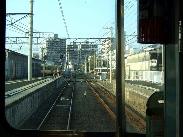 車両基地のある古町駅