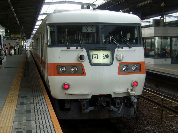 岐阜駅に到着して回送となった列車