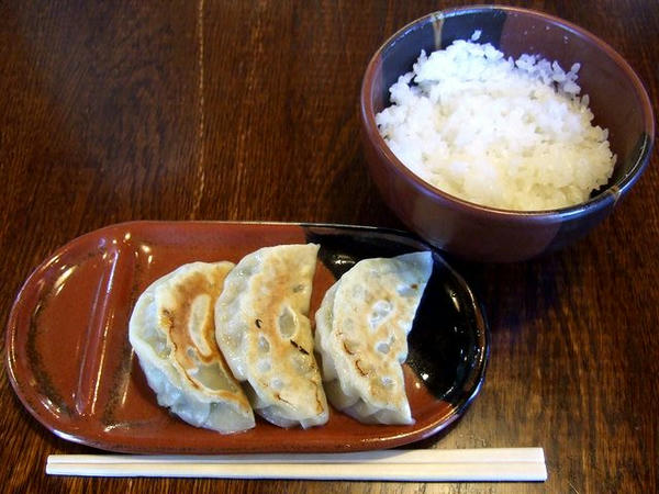 餃子セット（餃子＋ごはん） 300円