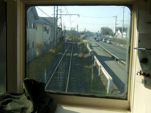 黒石駅手前まで国道387号と併走