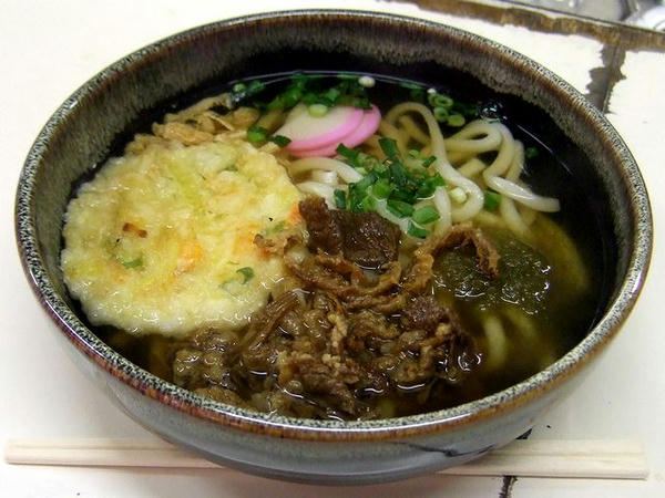 天ぷら肉うどん 600円