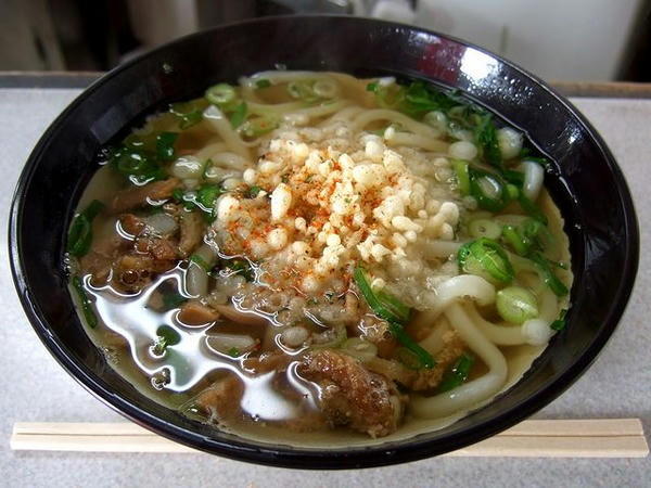 大分駅でいただいたうどん