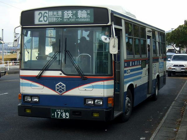 乗車した亀の井バス