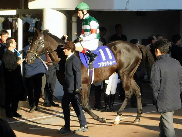 3番人気のフラットレー号とC・ルメール騎手