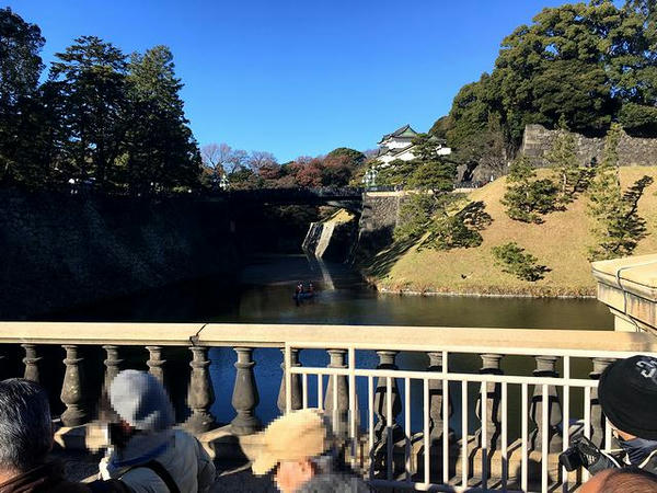 正門石橋から見た正門鉄橋（二重橋）
