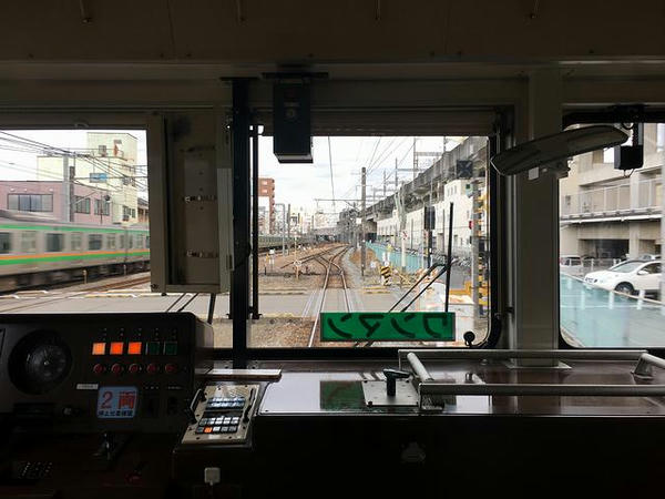 JR高崎線と併走（最後部の窓から）