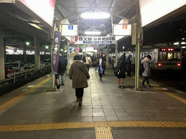 熊谷駅のホーム