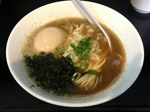 粗炊中華そばSRS（醤油） 650円 ＋ 煮卵OPTION 100円