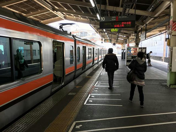 西船橋駅でJR武蔵野線に乗り換え