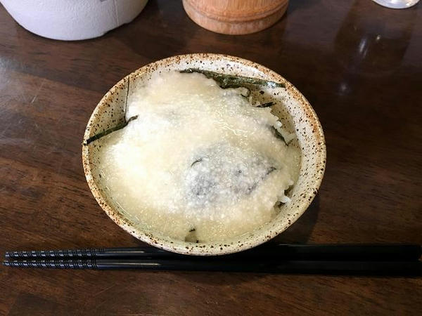 朝らぁ定食Bのとろろめし（単品150円）