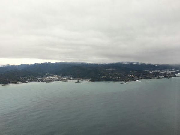 着陸直前