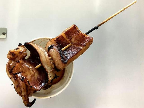 競馬場内でいただいたイカ焼き