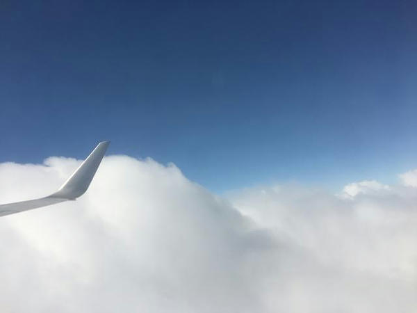 上空の様子（復路）