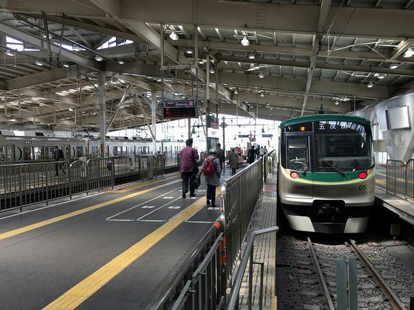 蒲田駅に到着して折り返しとなった列車