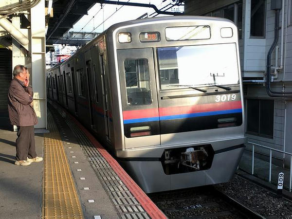 乗車した京成電鉄の上り普通列車