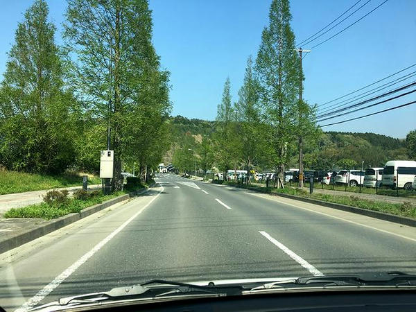 競技場を後に