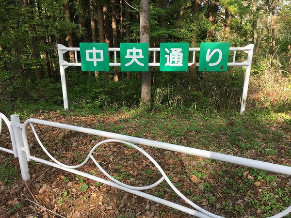 「中央通り」の看板