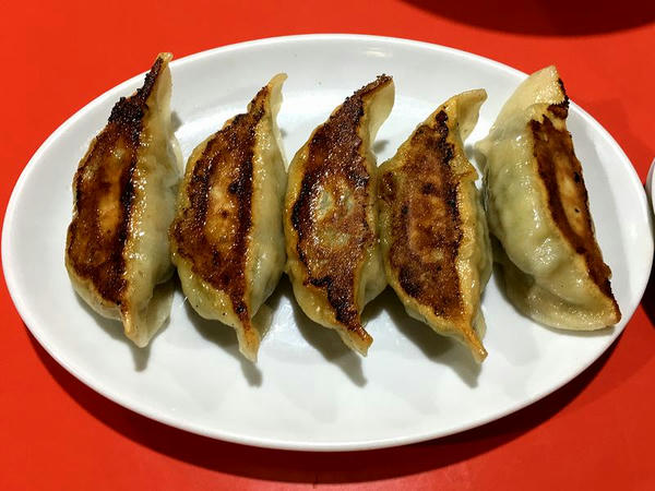 いただいた餃子