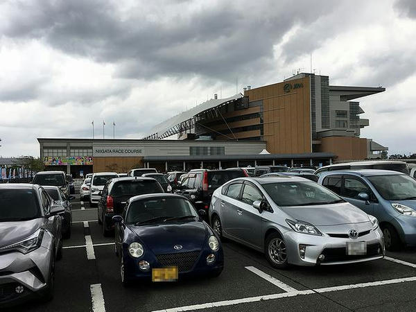 新潟競馬場到着