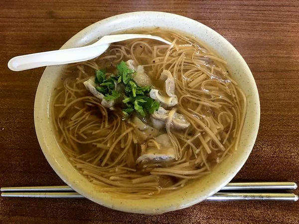 夕食にいただいた麺線