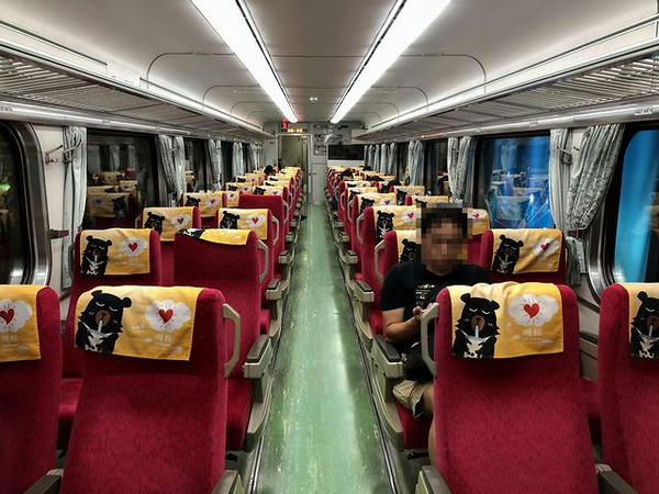 138次自強号台北到着後の車内
