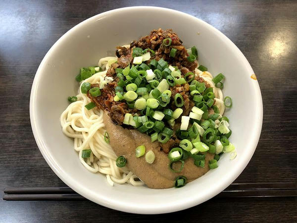 夕食にいただいた乾麺