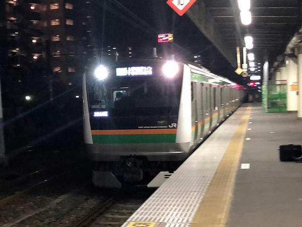 宇都宮駅でJR宇都宮線下り最終列車に乗り換え