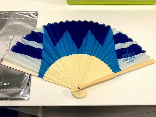 来場者プレゼントでいただいた扇子