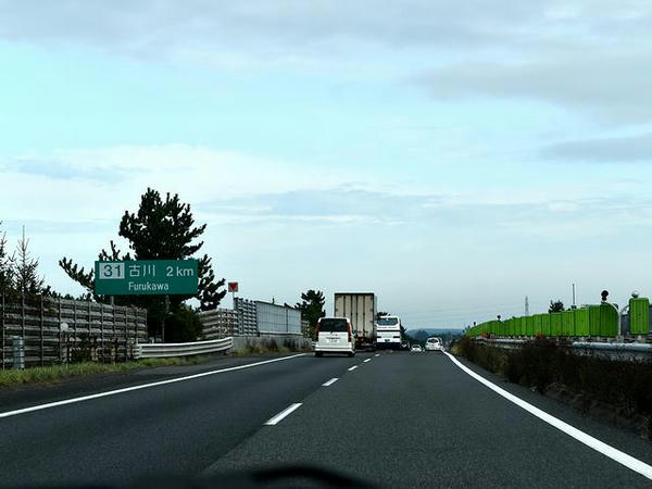 東北自動車道走行中
