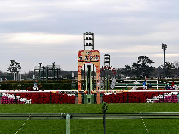 第63回有馬記念仕様のゴール板