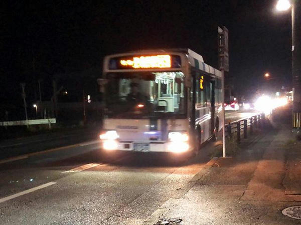 路線バスに乗って鳥栖駅へ