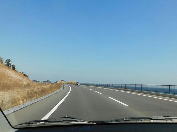 国道6号走行中