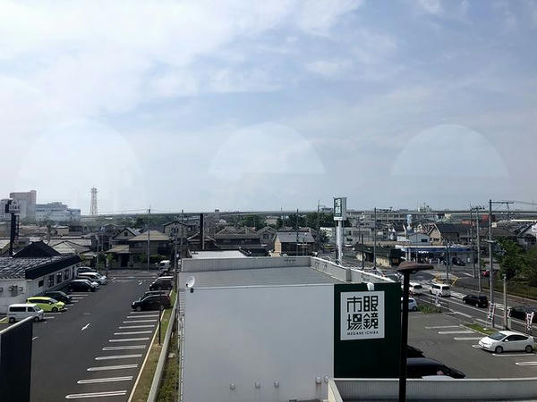 泉大津市付近の車窓風景