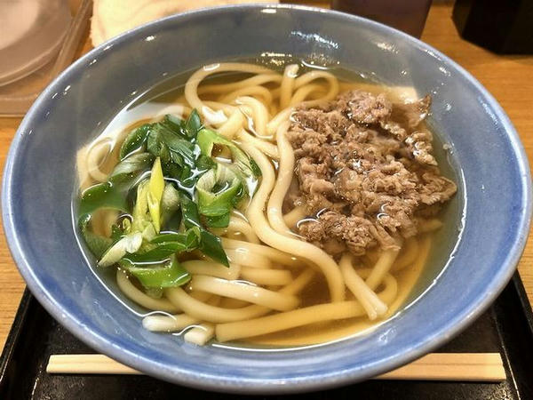 いただいた肉うどん