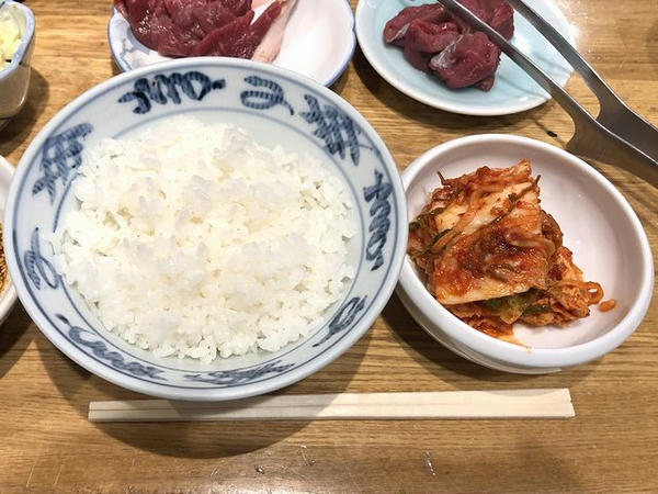 ライス（普） 200円 と キムチ 350円
