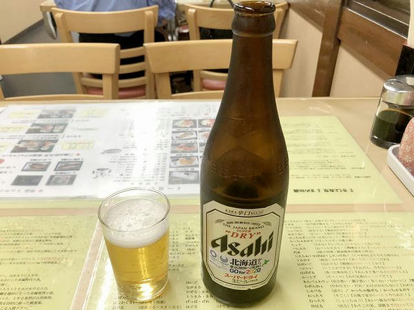 瓶ビール（中） 650円（税別）