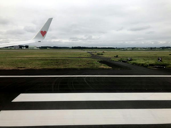 茨城空港に着陸