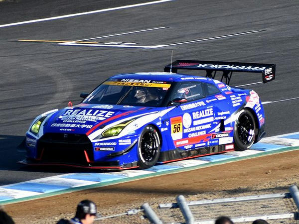 GT300予選で惜しくも2位となった#56 リアライズ 日産自動車大学校 GT-R（平峰一貴選手）