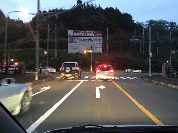 国道123号との交差点