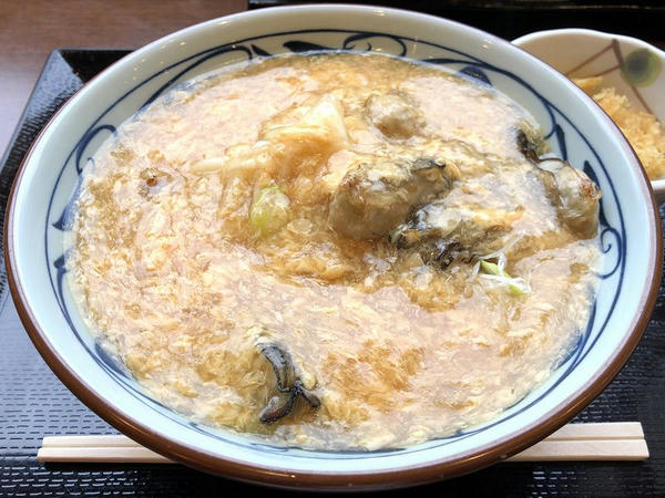 牡蠣づくし玉子あんかけうどん（大） 800円