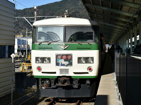 伊豆急下田駅に停車中の特急踊り子108号