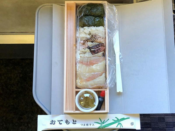 金目鯛押寿司 匠の三種（1300円）の中身