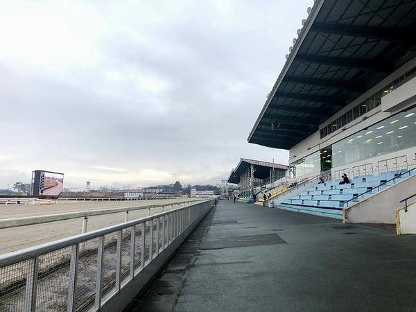 場内コース側